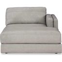 The appearance of Amiata RAF Corner Chaise In Glacier designed by Signature Design by Ashley in the modern / contemporary interior design. This glacier piece of furniture was selected by 1StopBedrooms from Amiata Collection to add a touch of cosiness and style into your home. Sku: 5740417. Material: Leather Match.