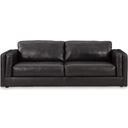 The appearance of Amiata Sofa In Onyx designed by Signature Design by Ashley in the modern / contemporary interior design. This onyx piece of furniture was selected by 1StopBedrooms from Amiata Collection to add a touch of cosiness and style into your home. Sku: 5740538. Material: Leather Match.
