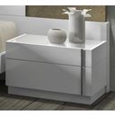 Amora Natural White Lacquer RAF Nightstand
