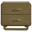 Amsbury 2-Drawer Nightstand Bedside Table In Nutmeg