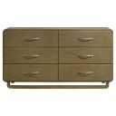Amsbury 6-Drawer Dresser Cabinet In Nutmeg