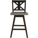 Amsonia Gray Swivel Counter Height Chair Set of 2