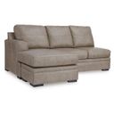 The appearance of Amuleto Left-Arm Facing Sofa Chaise In Desert designed by Signature Design by Ashley in the modern / contemporary interior design. This desert piece of furniture  was selected by 1StopBedrooms from Amuleto Collection to add a touch of cosiness and style into your home. Sku: 2240502. Material: Leather Match.