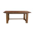 The appearance of Anacortes Mahogany 105" Extendable Rectangular Trestle Dining Table designed by A-America in the modern / contemporary interior design. This brown piece of furniture was selected by 1StopBedrooms from Anacortes Collection to add a touch of cosiness and style into your home. Sku: ANASM6300. Material: Wood. Table Top Shape: Rectangular. Size: 106" x 42".