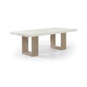 Ananda 84 Inch Marble Dining Table In White