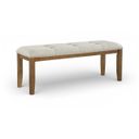 Ananda Fabric Upholstered Bench In Beige