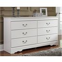 The appearance of Anarasia White Dresser designed by Signature Design by Ashley in the traditional interior design. This white piece of furniture was selected by 1StopBedrooms from Anarasia Collection to add a touch of cosiness and style into your home. Sku: B129-31. Material: Wood.