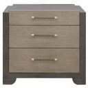 Anderson Park 3 Drawer Nightstand In Moose Trail and Frontier Brown
