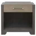 Anderson Park Open Nightstand In Moose Trail and Frontier Brown