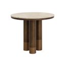 Andina 36 Inch Andina Bistro Table In Greige and Bronze