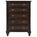Andover 5-Drawer Chest of Drawers In Dark Oak