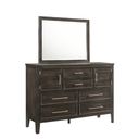 The appearance of Andover 60 Inch Dresser with Doors In Nutmeg designed by New Classic in the transitional interior design. This nutmeg piece of furniture was selected by 1StopBedrooms from Andover Collection to add a touch of cosiness and style into your home. Sku: B677B-050. Material: Wood.