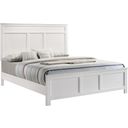 The appearance of Andover White Queen Panel Bed designed by New Classic in the transitional interior design. This white piece of furniture was selected by 1StopBedrooms from Andover Collection to add a touch of cosiness and style into your home. Sku: B677W-315;B677W-335. Bed Type: Panel Bed. Material: Wood. Bed Size: Queen.