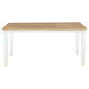 The appearance of Andrews 66-Inch Rectangular Dining Table In Light Ash and White designed by Coaster in the transitional interior design. This light ash and white piece of furniture was selected by 1StopBedrooms from Andrews Collection to add a touch of cosiness and style into your home. Sku: 122501. Table Top Shape: Rectangular. Material: Rubberwood. Size: 38" x 66".