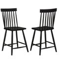The appearance of Andrews Windsor Counter Height Dining Side Chair Set of 2 In Black designed by Coaster in the transitional interior design. This black piece of furniture was selected by 1StopBedrooms from Andrews Collection to add a touch of cosiness and style into your home. Sku: 122509BLK. Material: Rubberwood Veneer.