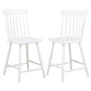 The appearance of Andrews Windsor Counter Height Dining Side Chair Set of 2 In White designed by Coaster in the transitional interior design. This white piece of furniture was selected by 1StopBedrooms from Andrews Collection to add a touch of cosiness and style into your home. Sku: 122509WHT. Material: Rubberwood.