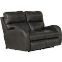 The appearance of Angelo Italian Leather Match Power Reclining Loveseat with Power Adjustable Headrest In Gunmetal designed by Catnapper in the traditional interior design. This gunmetal piece of furniture was selected by 1StopBedrooms from Angelo Collection to add a touch of cosiness and style into your home. Sku: 64462127358307358. Material: Leather Match.