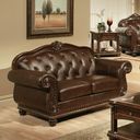The appearance of Anondale Loveseat designed by ACME in the rustic / southwestern interior design. This brown piece of furniture was selected by 1StopBedrooms from Anondale Collection to add a touch of cosiness and style into your home. Sku: 15031. Material: Leather.