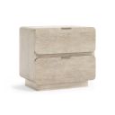 Antibes 2-Drawer Nightstand In Brown