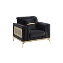 Antigua Chair In Black and Gold