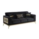 Antigua Sofa In Black and Gold