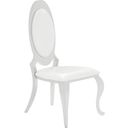 The appearance of Anchorage Oval Back Side Chairs Cream and Chrome Set of 2 designed by Coaster in the glam interior design. This cream white piece of furniture  was selected by 1StopBedrooms from Anchorage Collection to add a touch of cosiness and style into your home. Sku: 107872NB1;107872NB2. Material: Upholstered.
