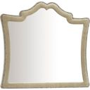 The appearance of Antonella Dresser Mirror with Nailhead Trim Camel designed by Coaster in the glam interior design. This camel piece of furniture  was selected by 1StopBedrooms from Antonella Collection to add a touch of cosiness and style into your home. Sku: 223524. Material: Upholstered.