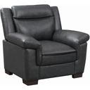The appearance of Arabella Pillow Top Upholstered Chair Grey designed by Coaster in the transitional interior design. This grey piece of furniture was selected by 1StopBedrooms from Arabella Collection to add a touch of cosiness and style into your home. Sku: 506593. Material: Upholstered.