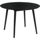 The appearance of Arcadia 42 Inch Round Dining Table In Black Wood designed by Armen Living in the transitional interior design. This black piece of furniture was selected by 1StopBedrooms from Arcadia Collection to add a touch of cosiness and style into your home. Sku: LCARDIBL42. Table Top Shape: Round. Material: Rubberwood. Size: 42".
