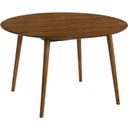 The appearance of Arcadia 48 Inch Round Dining Table In Walnut Wood designed by Armen Living in the transitional interior design. This walnut piece of furniture was selected by 1StopBedrooms from Arcadia Collection to add a touch of cosiness and style into your home. Sku: LCARDIWA48. Table Top Shape: Round. Material: Rubberwood. Size: 48".
