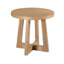 Archetype Round End Table In Light Caramel and Cinnamon
