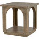 The appearance of Archie Solid Wood End Table In Antique Brown designed by Moti in the modern / contemporary interior design. This antique brown piece of furniture  was selected by 1StopBedrooms from Archie Collection to add a touch of cosiness and style into your home. Sku: 75204002. Material: Wood.