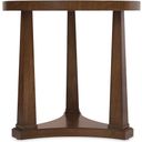Archives Round End Table In Dark Wood