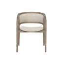 Arco Dining Armchair In Greige and Santa Cruz Oatmeal