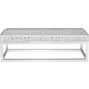 The appearance of Arctic Cocktail Table designed by Bernhardt in the modern / contemporary interior design. This clear/polished stainless steel piece of furniture  was selected by 1StopBedrooms from Arctic Collection to add a touch of cosiness and style into your home. Sku: 375023. Material: Stainless Steel.