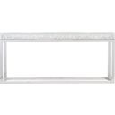 The appearance of Arctic Console Table designed by Bernhardt in the modern / contemporary interior design. This clear/polished stainless steel piece of furniture  was selected by 1StopBedrooms from Arctic Collection to add a touch of cosiness and style into your home. Sku: 375903. Material: Stainless Steel.