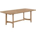 The appearance of Arden Dining Table In White Oak designed by Crown Mark in the transitional interior design. This white oak piece of furniture was selected by 1StopBedrooms from Arden Collection to add a touch of cosiness and style into your home. Sku: 2136T-4079. Material: MDF. Table Top Shape: Rectangular. Size: 39" x 79".