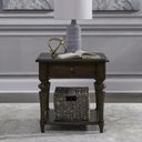 The appearance of Arden Road Drawer End Table In Cherry designed by Liberty in the traditional interior design. This cherry piece of furniture was selected by 1StopBedrooms from Arden Road Collection to add a touch of cosiness and style into your home. Sku: 512-OT1020. Material: Poplar.