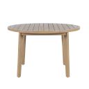 The appearance of Arden Round Patio Dining Table In White and Natural designed by New Classic in the transitional interior design. This white/natural piece of furniture was selected by 1StopBedrooms from Arden Collection to add a touch of cosiness and style into your home. Sku: G6235-DT. Table Top Shape: Round. Material: Wood.