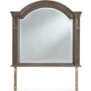 The appearance of Ardenfield Bedroom Mirror In Light Brown designed by Signature Design by Ashley in the traditional interior design. This light brown piece of furniture was selected by 1StopBedrooms from Ardenfield Collection to add a touch of cosiness and style into your home. Sku: B944-36. Material: Glass.
