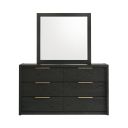 Ardmore Bend Dresser and Mirror Set In Black