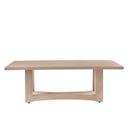 Arezza 90.5 Inch Arezza Dining Table In Light Wash and Brown