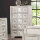 The appearance of Argenthart Chest In Light Gray designed by Furniture of America in the transitional interior design. This light gray piece of furniture was selected by 1StopBedrooms from Argenthart Collection to add a touch of cosiness and style into your home. Sku: FM7368GY-C. Material: Poplar.