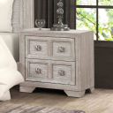 The appearance of Argenthart Nightstand In Light Gray designed by Furniture of America in the transitional interior design. This light gray piece of furniture was selected by 1StopBedrooms from Argenthart Collection to add a touch of cosiness and style into your home. Sku: FM7368GY-N. Material: Poplar.