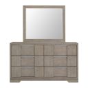 The appearance of Argo Dresser and Mirror Set In Grey designed by Picket House in the modern / contemporary interior design. This grey piece of furniture was selected by 1StopBedrooms from Argo Collection to add a touch of cosiness and style into your home. Sku: B-9770-3-DR;B-9770-3-MR. Material: Oak.