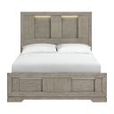 The appearance of Argo Queen Panel Bed with LED In Grey designed by Picket House in the modern / contemporary interior design. This grey piece of furniture was selected by 1StopBedrooms from Argo Collection to add a touch of cosiness and style into your home. Sku: B-9770-3-QHL;B-9770-3-QF;B-9770-3-QKR. Bed Type: Panel Bed. Bed Size: Queen. Material: Oak.