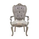 The appearance of Ariadne Arm Chair Set of 2 In Velvet and Antique Platinum designed by ACME in the transitional interior design. This antique platinum piece of furniture was selected by 1StopBedrooms from Ariadne Collection to add a touch of cosiness and style into your home. Sku: DN02283. Material: Wood.