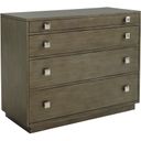 Ariana Cavalaire 4 Drawer Bachelors Chest In Platinum