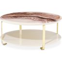 The appearance of Ariana Cocktail Table In Gold designed by Michael Amini in the transitional interior design. This gold piece of furniture was selected by 1StopBedrooms from Ariana Collection to add a touch of cosiness and style into your home. Sku: LFR-ARNA201-806. Material: MDF.