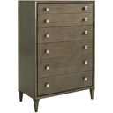 Ariana Remy 6 Drawer Chest In Platinum
